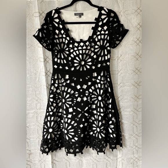 Gracia Dresses & Skirts - Gracia Black Fit and Flare Mini Dress Scoop Neck Cocktail